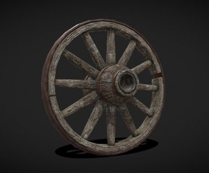 Medieval Cart Wheel