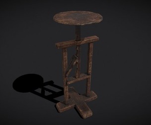 Vintage Sculpting Table