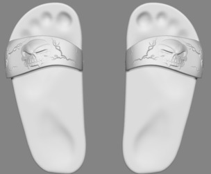 Skull Flip Flop Shoes