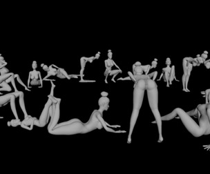 +20 sexy girls 3d print easy print