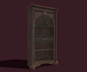 Fancy Medieval Style Book Shelf
