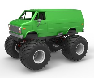 Monster Truck Van Scale 1:25