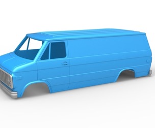 Vintage Van shell Scale 1:25