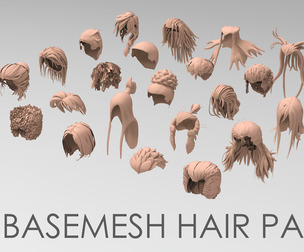 25 basemesh hair pack