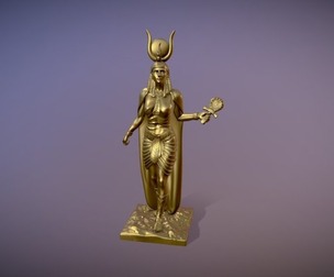 Statue of Egyptian Goddess Isis