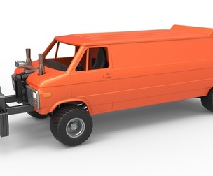 Pulling van 4wd Version 2 Scale 1:25