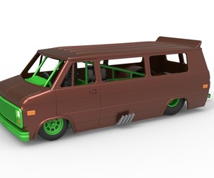 Dragster Van Scale 1:25