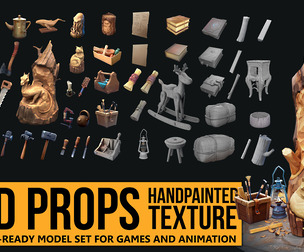 3D PROPS Game-Ready Set