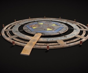 Sci Fi Space Landing Pad