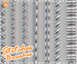 Stitches Fabric Brushes For Blender