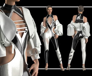 Women's overall outfit