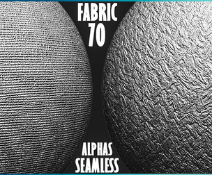 70 Fabric Tileable Alphas for ZBrush vol.12