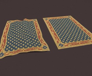 Blue Fleur Tapestry