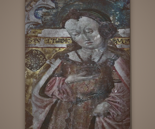 Medieval Lady Painting