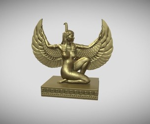 Maat the egyptian goddess statue