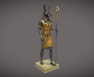 Statue of the Egyptian god Seth