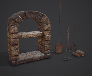 Medieval Bakers Oven Set