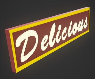Delicious Sign