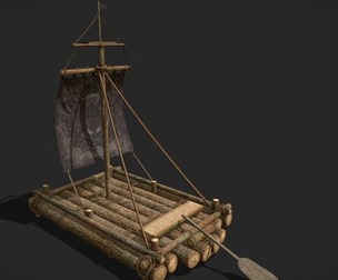 medieval raft
