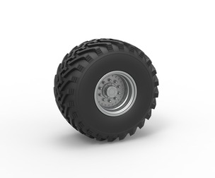 Wheel from vintage monster truck 1:25