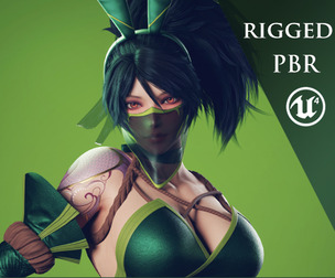 Bunny Akali - Game Ready
