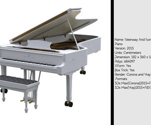 Steinway And Sons White Piano
