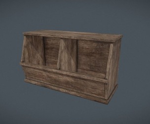 Wooden Storage Bin