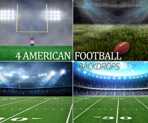 4 American Soccer Stadium, Rugby Sport Background
