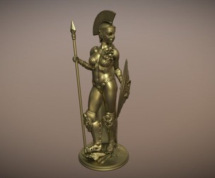 statue of the greek goddess athena
