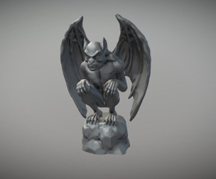 Gargoyle Sculpture 3d model