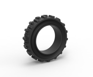 Tractor Cup tire Version 1 Scale 1:25