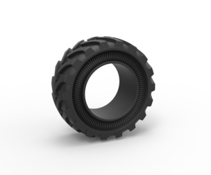 Tractor Cup tire Version 3 Scale 1:25