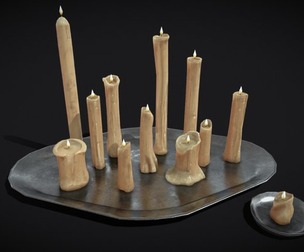 Plated Melted Candles