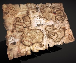 Folding Animated Treasure Map