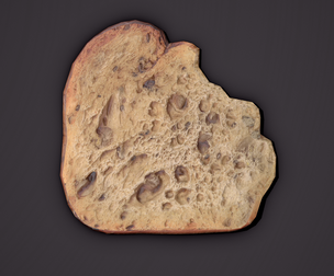 Eaten Slice of Bread