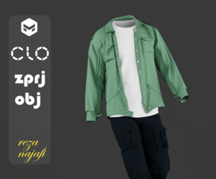 Men's jacket for marvelous designer