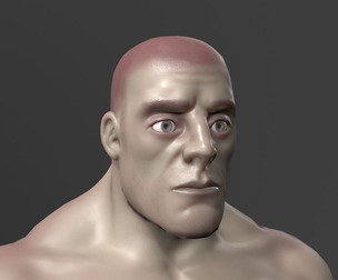human anatomy male body stylized cartoon v1