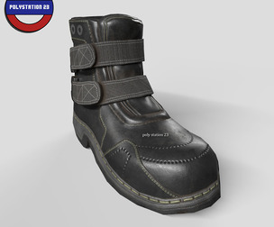 sci fi shoes v2 game ready Low-poly