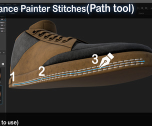 Substance Painter path tool stitches 07