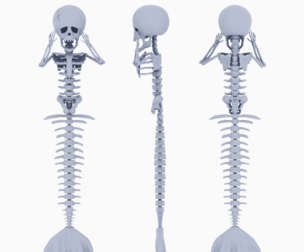 HALLOWEEN MERMAID SKELETON
