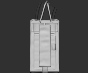 Military bag with ammunition