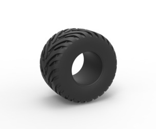 Tractor tire 18 Scale 1:25