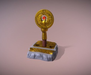 Indiana Jones Ra Staff model for 3D print