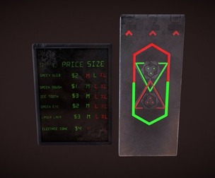 Sci- Fi- Door and Sign