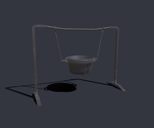 Suspended Cooking Pot