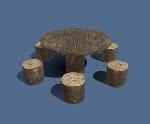 Round Table With Stumps