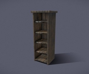 Medieval Tall Shelf
