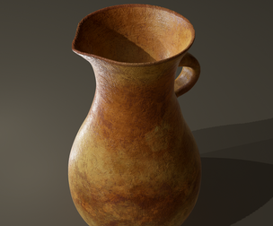 Ancient Terracotta Spouted Vase
