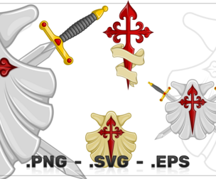 Vector Design Of Venera With Santiago Cross