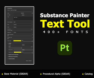 TEXT TOOL-Substance Painter